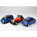 Diecast 1/18 car selection comprising various issues; VW, Mercedes etc. Generally VG to E. (3)