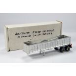 Alan Smith Auto Models (ASAM) 1/48 White Metal Z Axle US Style A Frame Dump Trailer.