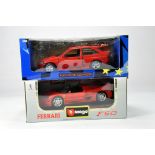 Burago 1/18 Ferrari F50 plus Ford Escort Cosworth. E in Boxes. (2)