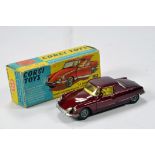 Corgi No. 259 Le Dandy Coupe (Henri Chaprion body on Citroen DS chassis) with maroon body and yellow