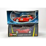 Diecast 1/18 car selection from Burago and Solido comprising various issues; Citroen Rally Cars