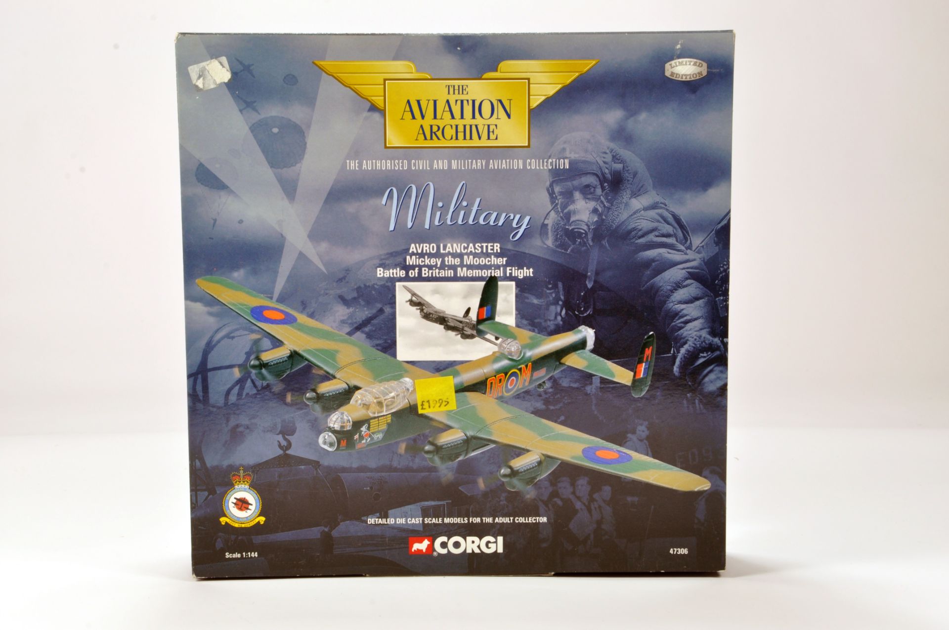 Corgi 1/144 Diecast Aircraft Aviation Archive No. AA47306 Avro Lancaster Micky the Moocher. Delicate