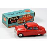 Corgi No. 203M Vauxhall Velox Saloon with red body, silver trim including silver bonnet flashes,