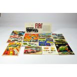 A group of original Dinky Catalogues including some interesting scarce issues plus Fiat Card Car
