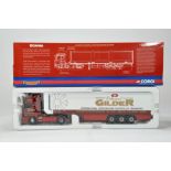 Corgi 1/50 Commercial Diecast Truck Issue comprising Scania Fridge Trailer. Edward Gilder. NM to M