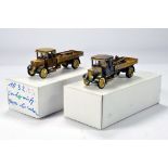 Conrad 1/50 Construction Diecast No. 1032 Brushed Metal Ammunitiion Wagons. Promotional issues. VG