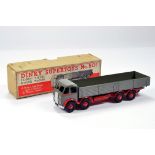 Dinky No. 501 Foden (1st type) Diesel 8-Wheel Wagon with dark grey cab and back, red flashes,