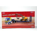Corgi 1/50 Commercial Diecast Truck Issue comprising CC14007 Volvo FH Nooteboom Step Frame Trailer