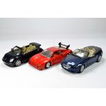 Diecast 1/18 car selection comprising various issues; VW, Ferrari etc. Generally VG to E. (3)