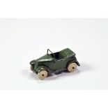 Dinky No. 152C Pre-War Military Austin 7 in military green with white rubber tyres, wire