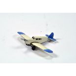 Dinky No. 60C Percival Gull aeroplane in cream with blue trim. Generally VG to E.