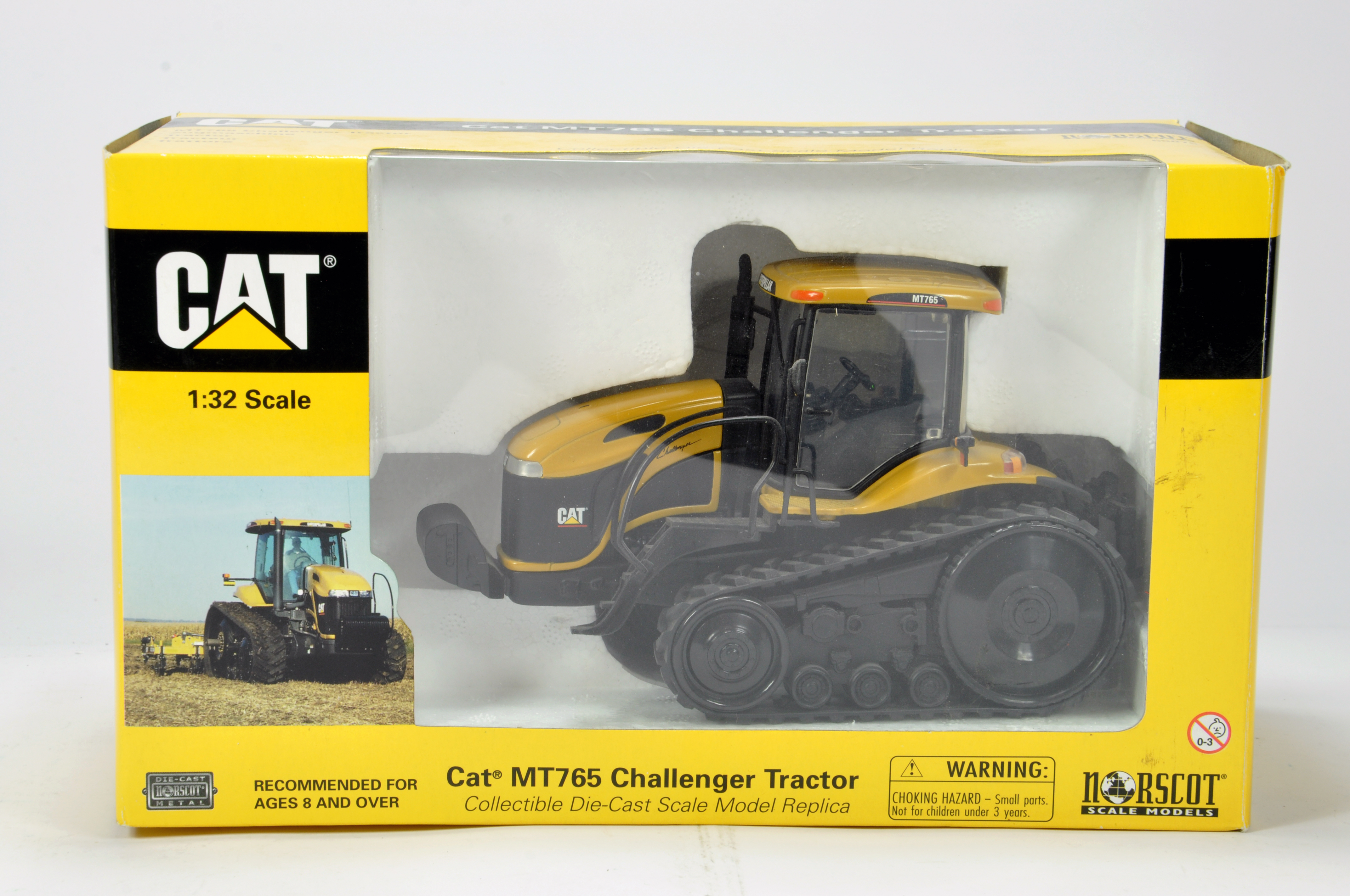 Norscot 1/32 Farm Diecast model comprising CAT Challenger MT765 Tractor. NM to M in Box.