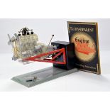 Gescha (Germany) Vintage Transparent model of a 4 Cylinder engine. Untested but with instructions.