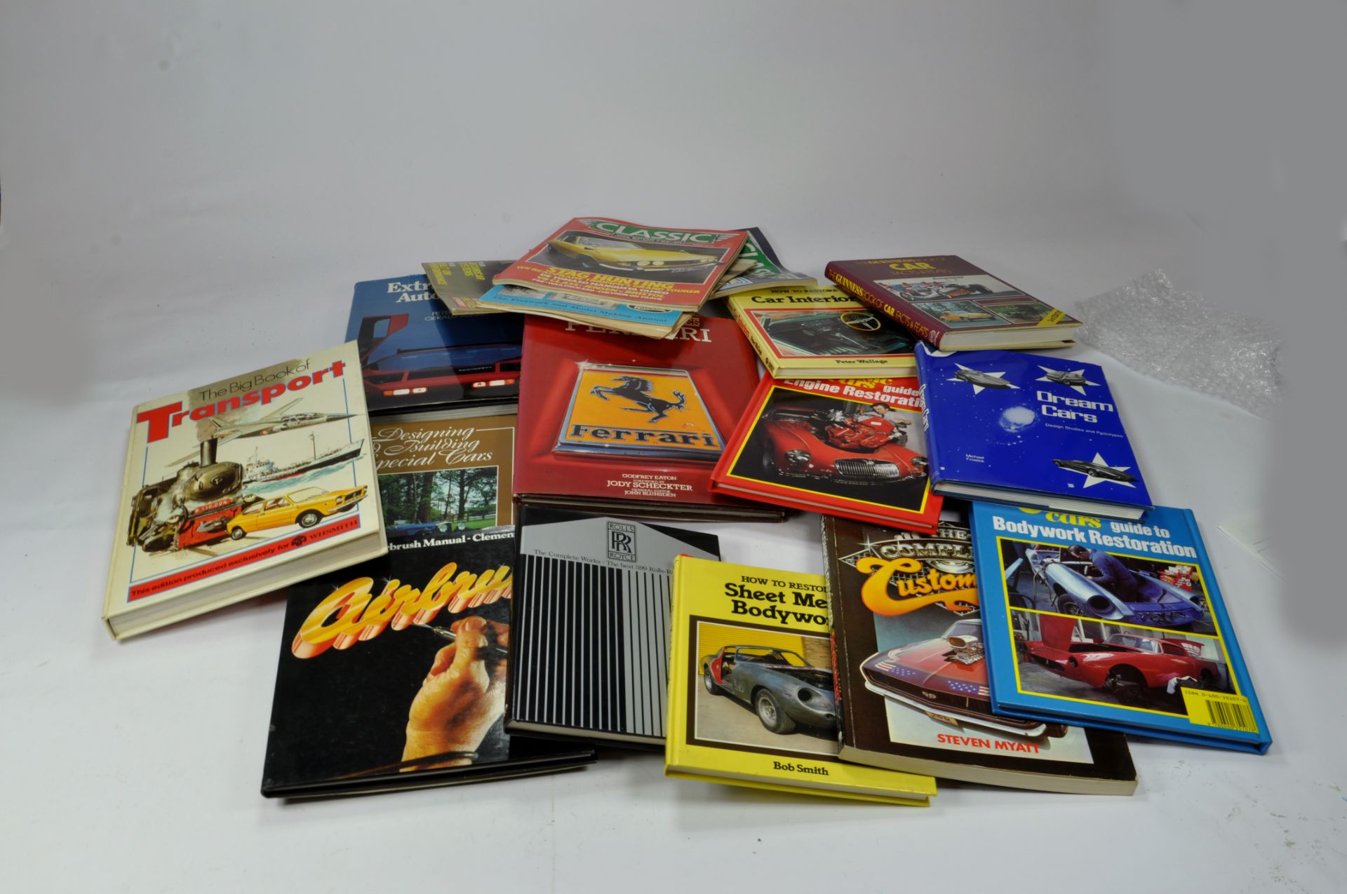 Various reference books relating to Cars and Transport with a general theme towards Kit Cars and