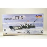 Armageddon plastic model kit comprising US Navy LCT-6. Vendor informs kit is complete.