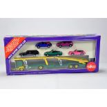Siku 1/55 Diecast Commercial Truck Issue No. 4017 PKW Car Transporter with 5 Cars. NM to M in Box.