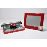 A Tinplate Mettoy Minor Typewriter plus Original Kelton Etch a Sketch. (2)