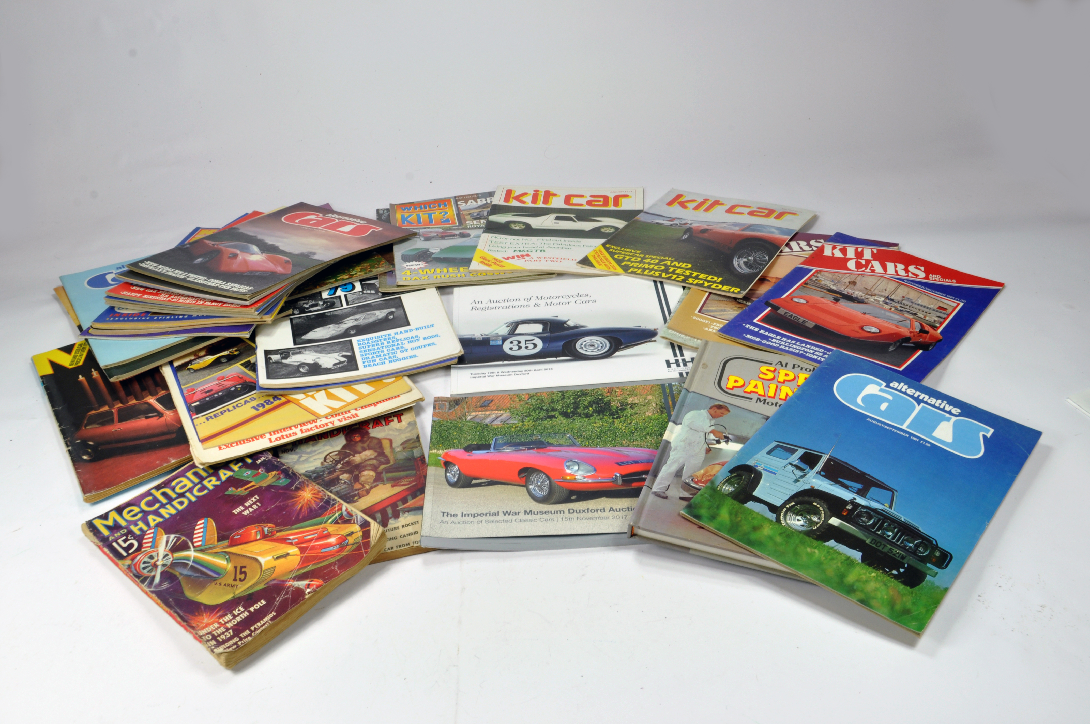 Various reference books relating to Cars and Transport with a general theme towards Kit Cars and