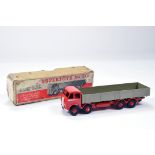 Dinky No. 501 Foden (1st Type) Diesel 8-wheel Wagon with red cab, chassis and ridged hubs, silver