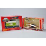 Britains 1/32 Farm Diecast model comprising Claas Tipping Trailer plus Forage Harvester. E to NM