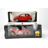 Norev 1/18 Fiat 500 plus Classico Shell Ferrari 312. E in Boxes. (2)