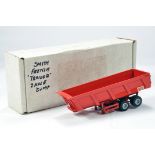 Alan Smith Auto Models (ASAM) 1/48 White Metal 2 Axle French Dump Trailer.