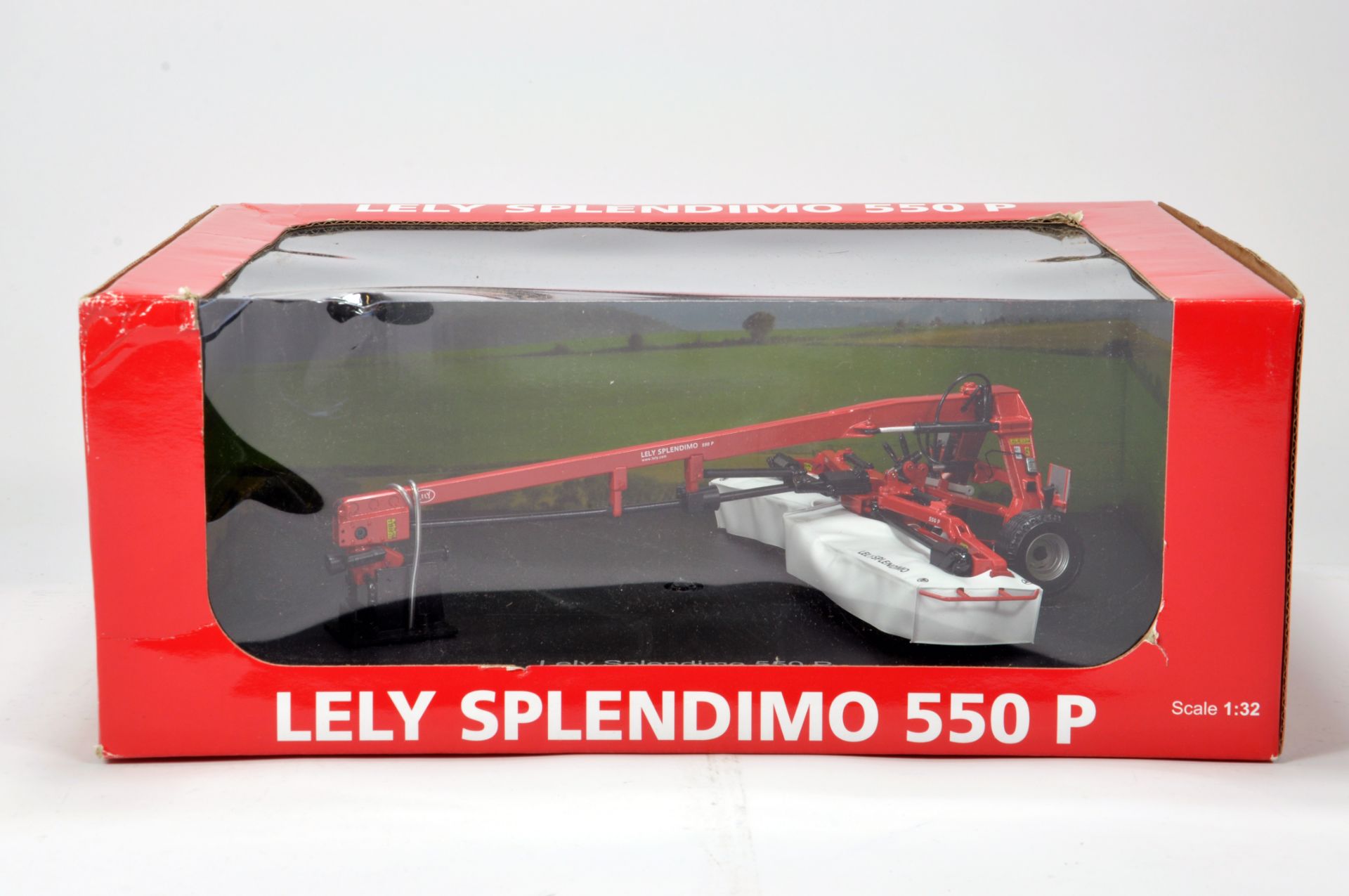 Universal Hobbies 1/32 Farm Diecast model comprising Lely Splendimo 550P Mower. NM to M in Box.