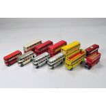 Group of unboxed diecast bus models from various makers. Generally F to NM. (11)