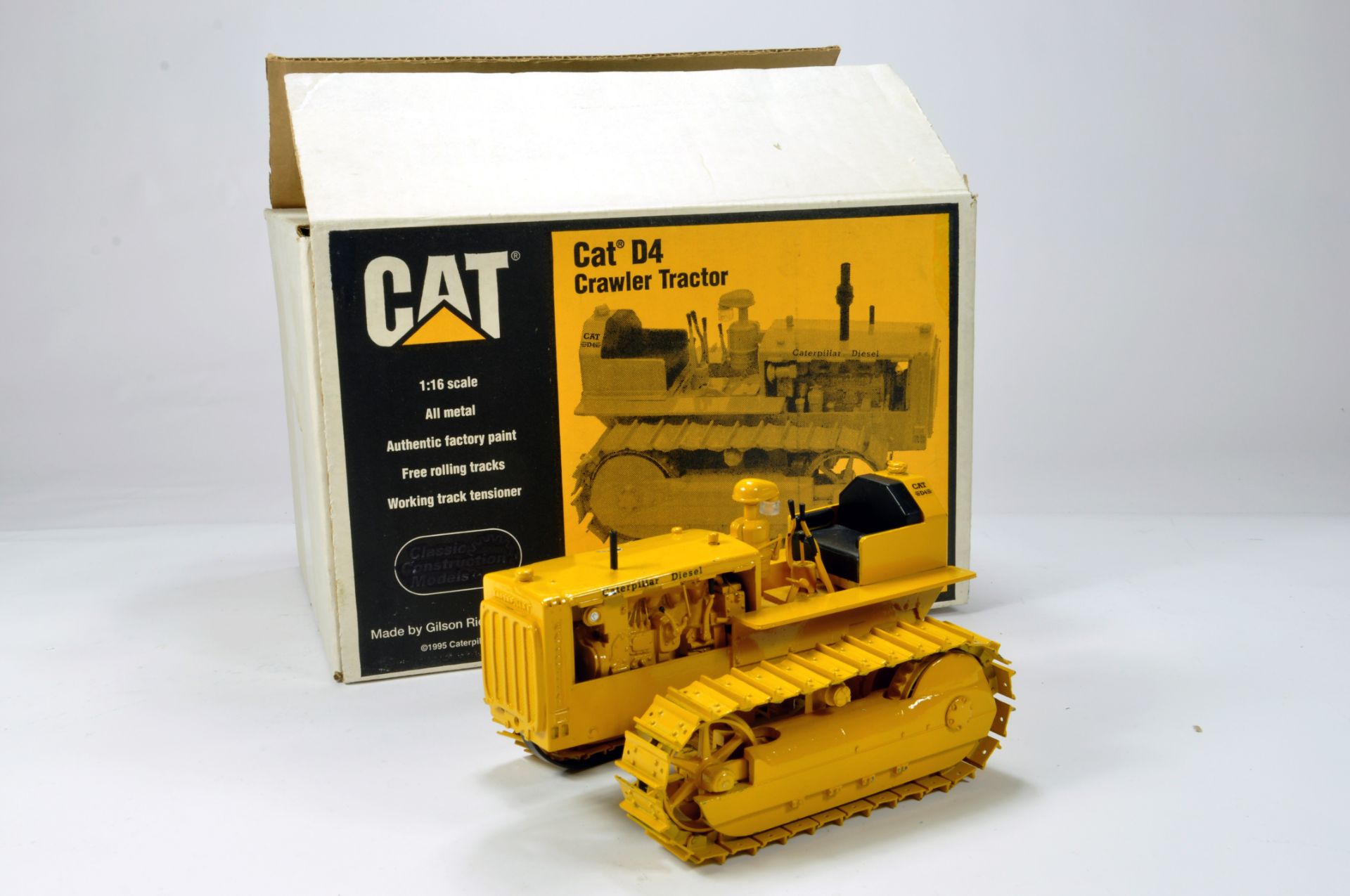 CCM by Gilson Riecke 1/16 model comprising CAT D4 Crawler Tractor. Hand Built Specialist Piece.