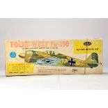 Guilows Plastic Model Kit comprising Focke Wulf FW190. Vendor informs kit is complete.