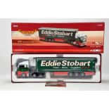 Corgi 1/50 Commercial Diecast Truck Issue comprising CC15202 MAN XLX Curtainside. Eddie Stobart.