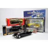 Assortment of Citroen themed diecast cars comprising Revell 2CV Kit, Burago, Maisto and others.