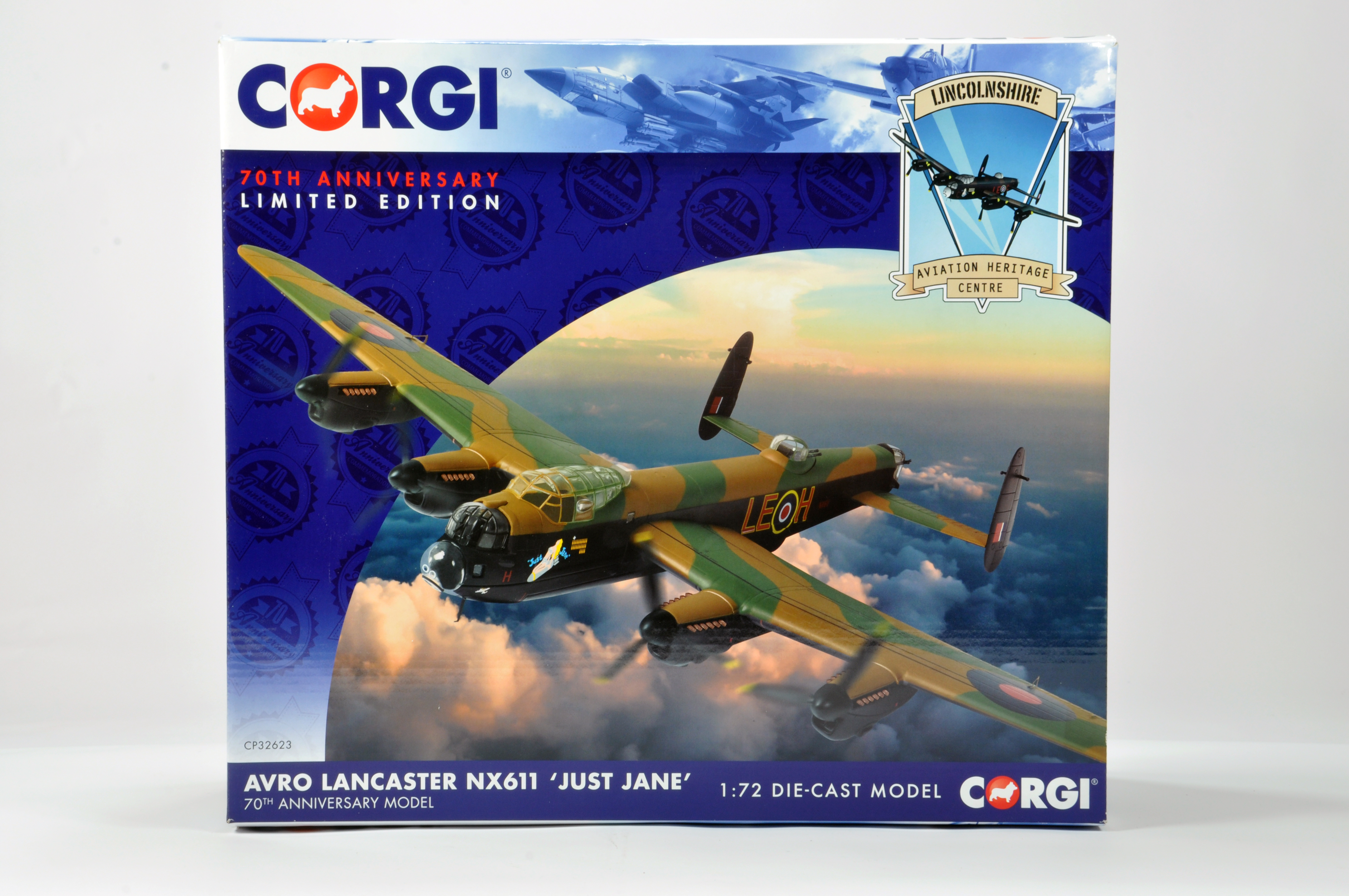 Corgi 1/72 Diecast Aircraft Aviation Archive No. CP32623 Avro Lancaster NX611 'Just Jane' 70th