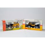 Joal 1/35 Construction Diecast Issue comprising JCB Fastrac 155-65 Tractor plus Volvo (1/50) Wheel