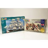 Revell Plastic Model Kits x 2 comprising Cutty Sark and Honest John Missile. Vendor informs kit is