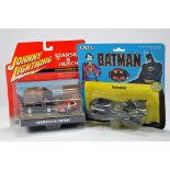 Ertl 1/43 Batman Batmobile plus Johnny Lightning Starsky and Hutch. NM to M in Boxes. (2)