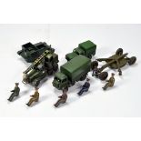 An assortment of Military models from various makers, Dinky, Crescent etc plus interesting