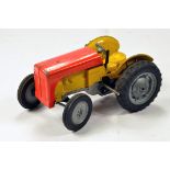 Mettoy Castoys No. 860 Ferguson Type Farm Tractor with rare clockwork diecast mechanism in orange/