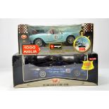 Burago 1/18 Lancia Aurelia plus Maisto Mercedes CLK GTR. E in Boxes. (2)