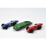 Trio of Dinky Racing Cars. 23A x 2 and one other. Generally F. (3)