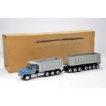 Alan Smith Auto Models (ASAM) 1/48 White Metal 4 Axle Kenworth Dumpe Truck plus 7 Axle Dump Trailer.