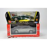 Burago 1/18 diecast Porsche plus Mondo Motors Aston Martin. E in Boxes. (2)