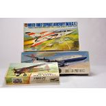 Trio of plastic model aircraft kits from Airfix including MRCA, Boeing 707 and DHC Beaver. Vendor