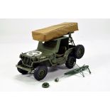 Danbury Mint Large Scale Military Jeep. Impressive detail but some damage hence F to G.