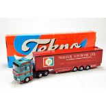 Tekno 1/50 Diecast Truck Issue Comprising MAN Curtainside in livery of Pollock. E in Box.