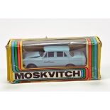 Russian Made Moskvitch 1/43 Diecast issue comprising Taxi. E to NM in Box.
