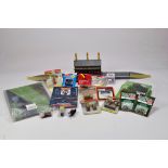 Various HO OO Scale accessories and layout items including station. Various makers. Mostly NM in