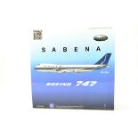 Inflight Models 1/200 Aircraft issue comprising Boeing 747 in Livery of Sabena. E to NM in Box.