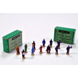 Dinky duo of No. 051 (OO Gauge) Station Staff containing 6 x pieces each. Generally E to NM.