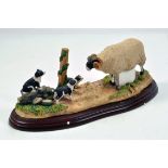 Border Fine Arts Limited Edition Figurine comprising Brave Boys. Lovely Piece.